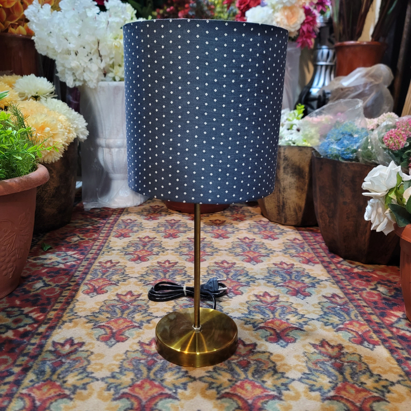 Brass Rod Table Lamp Pair