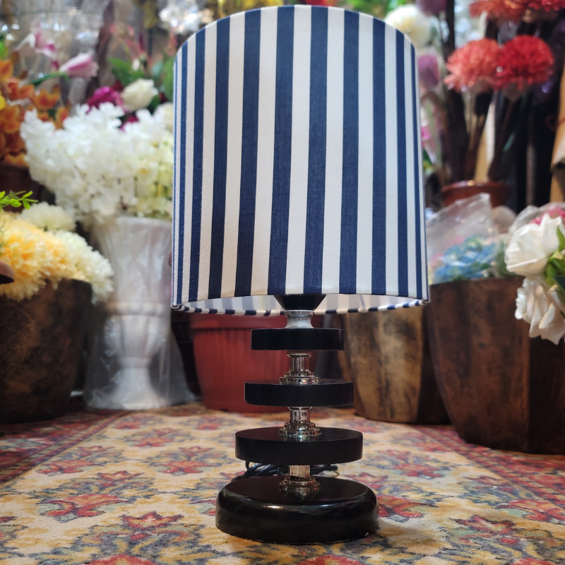 Golden Simple Rod Table Lamp Pair