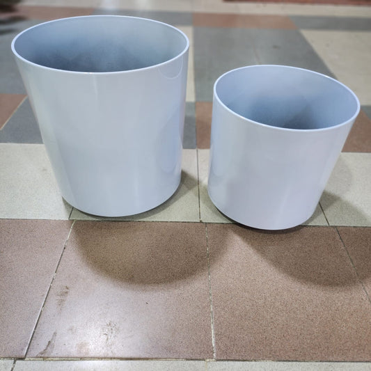 Gloss White Fiber Planter